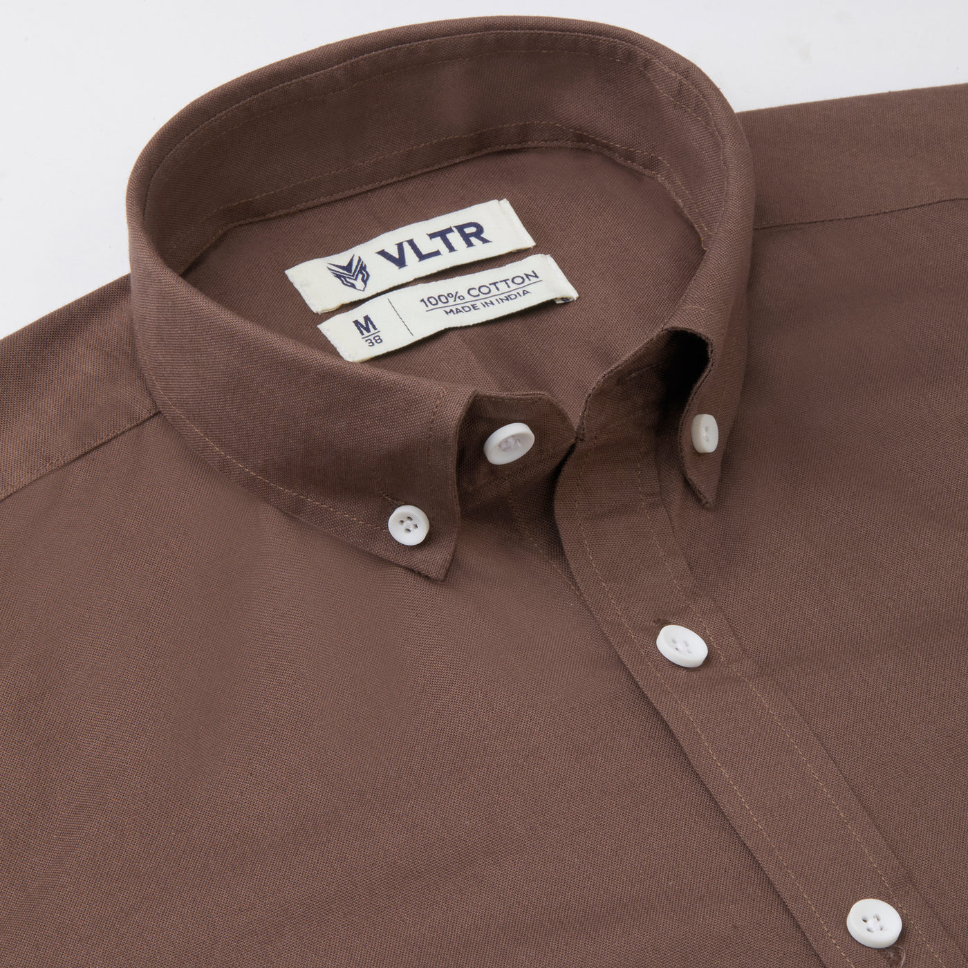 BUTTON DOWN OXFORD SHIRT COCO BROWN