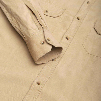 BEIGE CORDUROY SHIRT