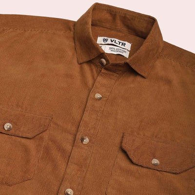 BROWN CORDUROY SHIRT